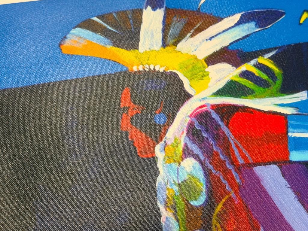 JOHN NIETO LIMITED EDITION PRINT ON CANVAS TITLED TRADITIONAL DANCER NO. 28/500 - 3