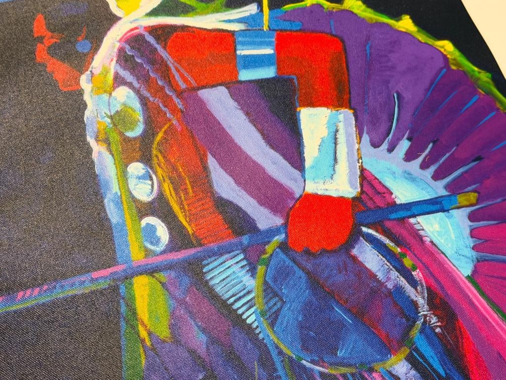 JOHN NIETO LIMITED EDITION PRINT ON CANVAS TITLED TRADITIONAL DANCER NO. 28/500 - 5