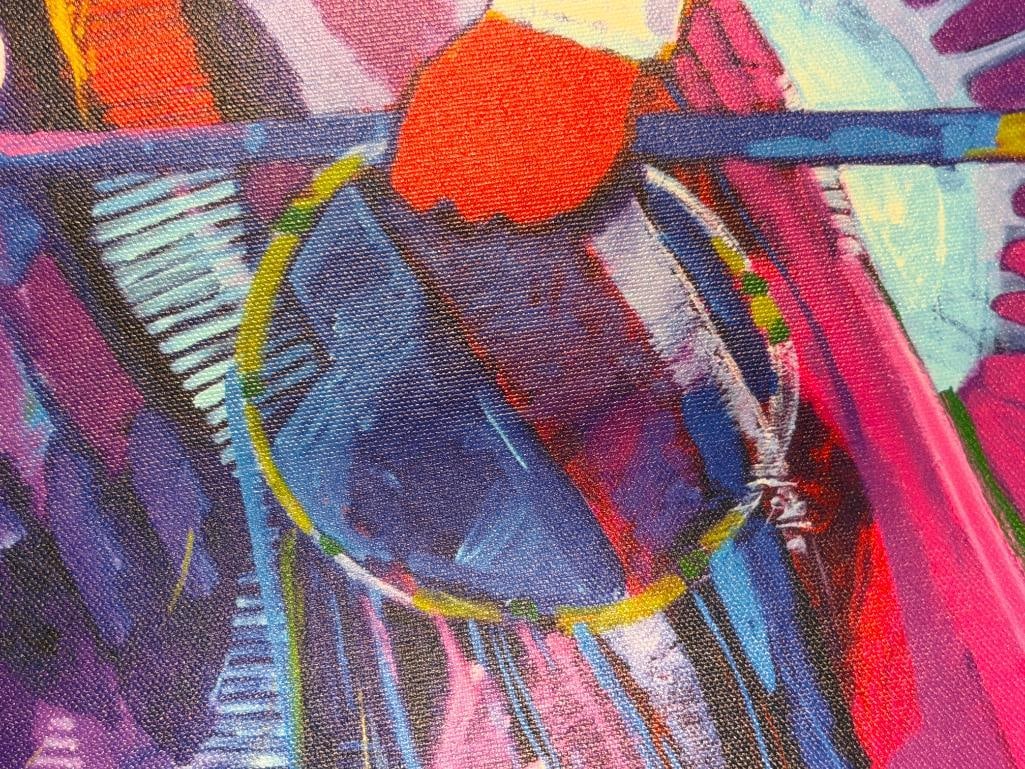 JOHN NIETO LIMITED EDITION PRINT ON CANVAS TITLED TRADITIONAL DANCER NO. 28/500 - 6