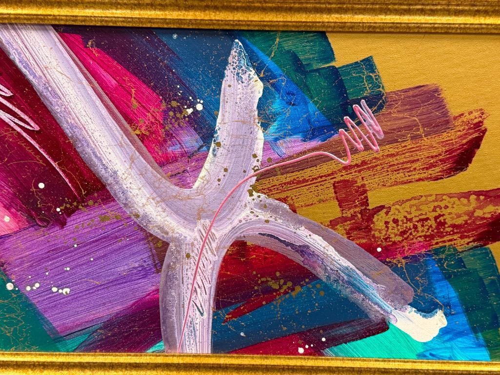 PATRICK MCNURNEY MIXED MEDIA ORIGINAL PAINTING ON CANVAS ABSTRACT - 2