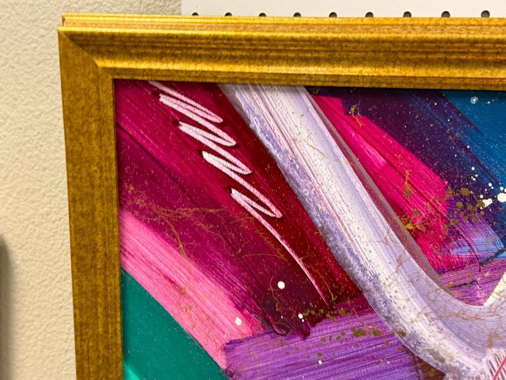 PATRICK MCNURNEY MIXED MEDIA ORIGINAL PAINTING ON CANVAS ABSTRACT - 3