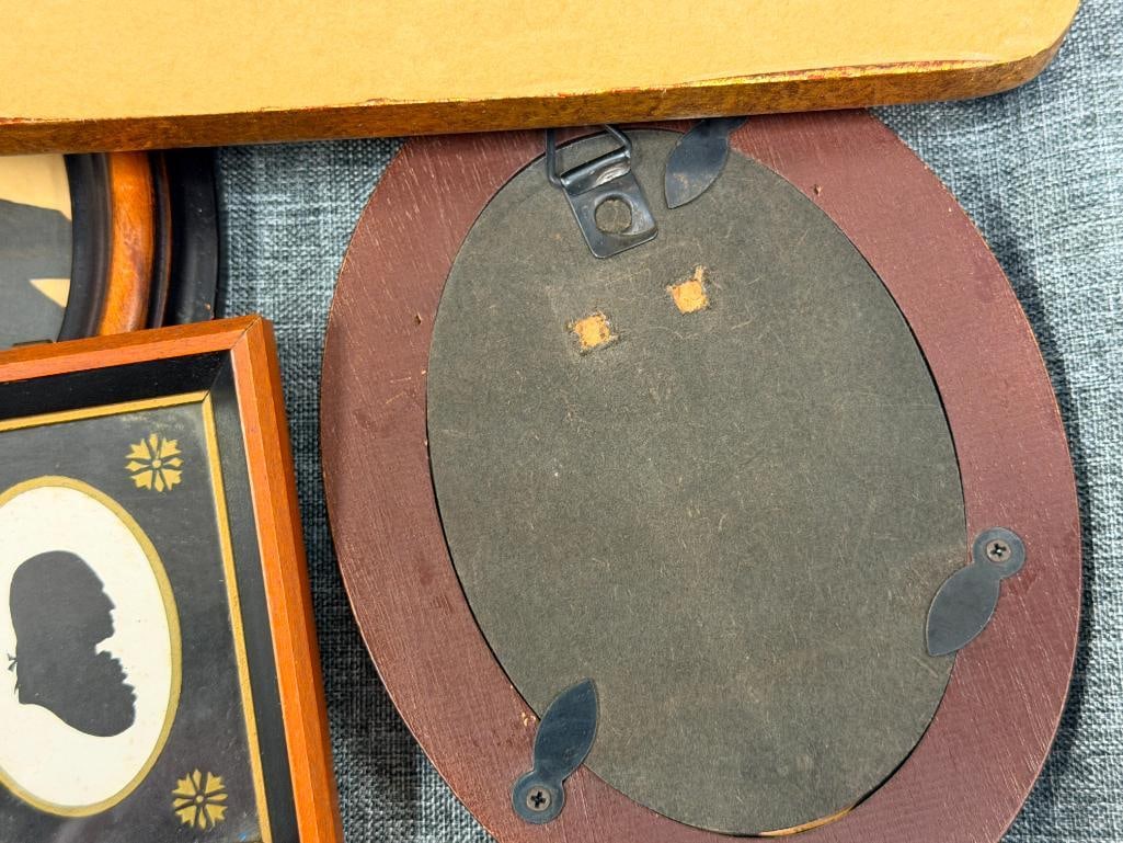 ANTIQUE / VINTAGE HAND CUT SILHOUETTES VICTORIAN / COLONIAL MEN AND WOMAN - 13
