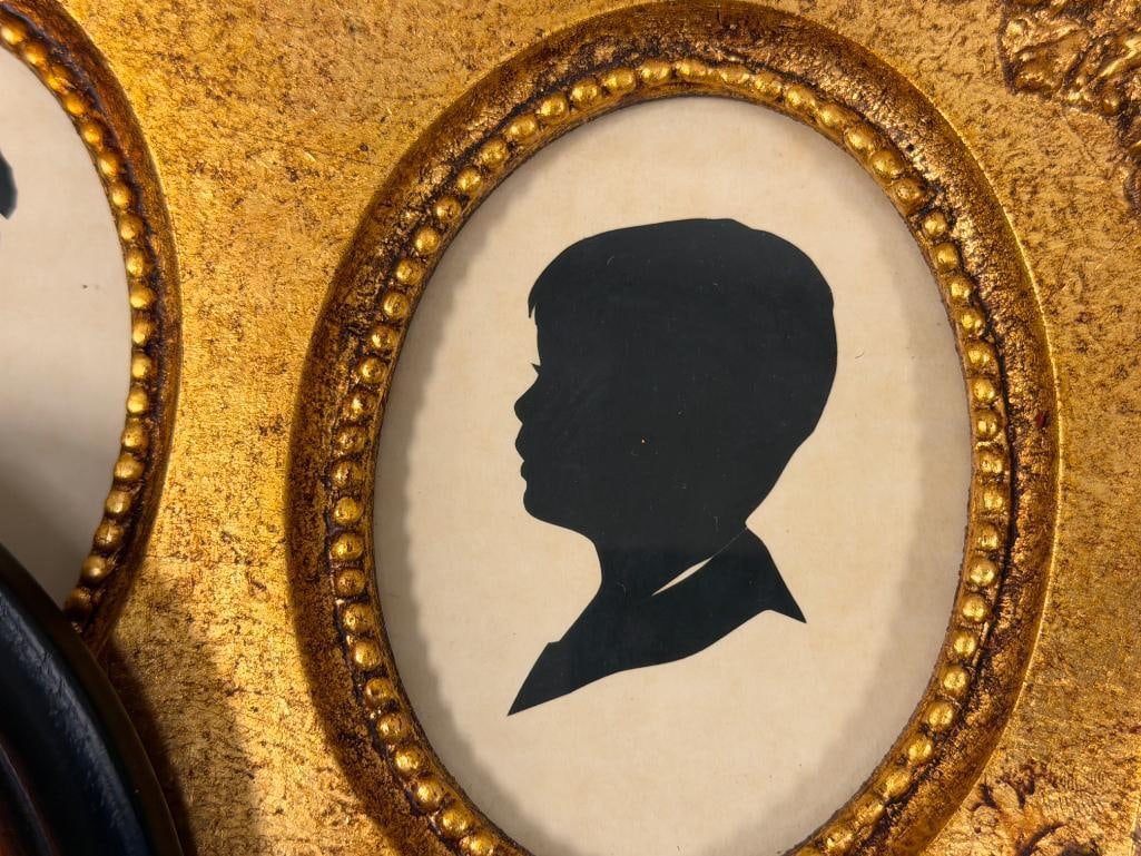 ANTIQUE / VINTAGE HAND CUT SILHOUETTES VICTORIAN / COLONIAL MEN AND WOMAN - 9