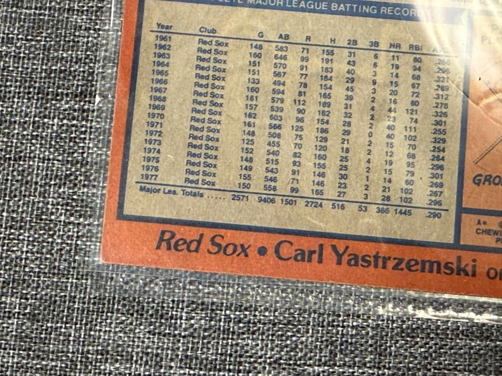 1978 TOPPS BASEBALL HALL OF FAMERS TONY PEREZ, TOMMY JOHN, REGGIE JACKSON, CARLTON FISK - 12
