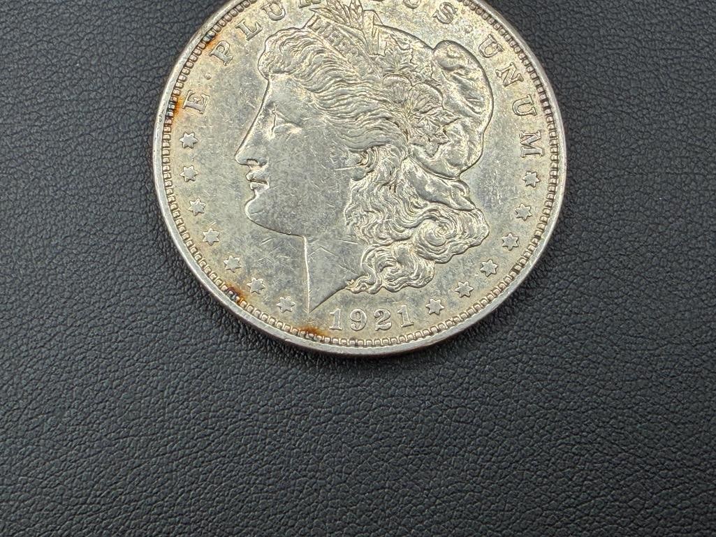 1921-D U.S. MORGAN SILVER DOLLAR - 3