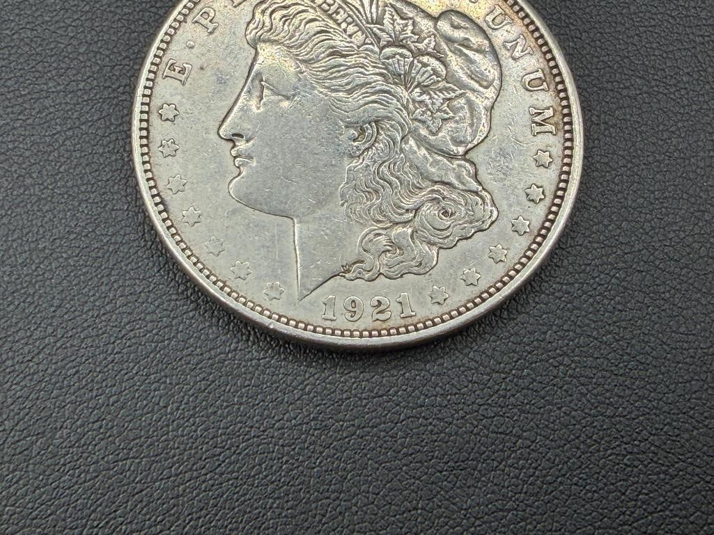 1921-D U.S. MORGAN SILVER DOLLAR - 3
