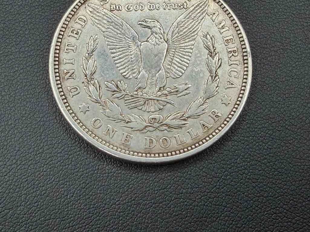 1921-D U.S. MORGAN SILVER DOLLAR - 6