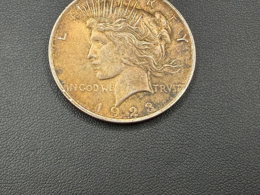 1923 U.S. PEACE SILVER DOLLAR - 3