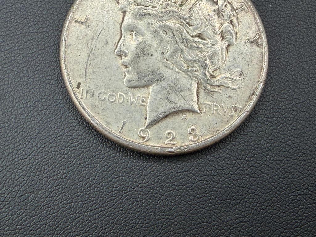 1923-S U.S. PEACE SILVER DOLLAR - 3