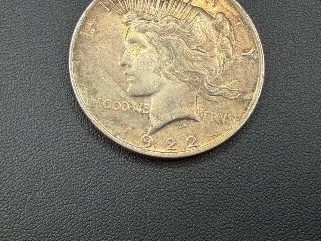 1922 U.S. PEACE SILVER DOLLAR - 3