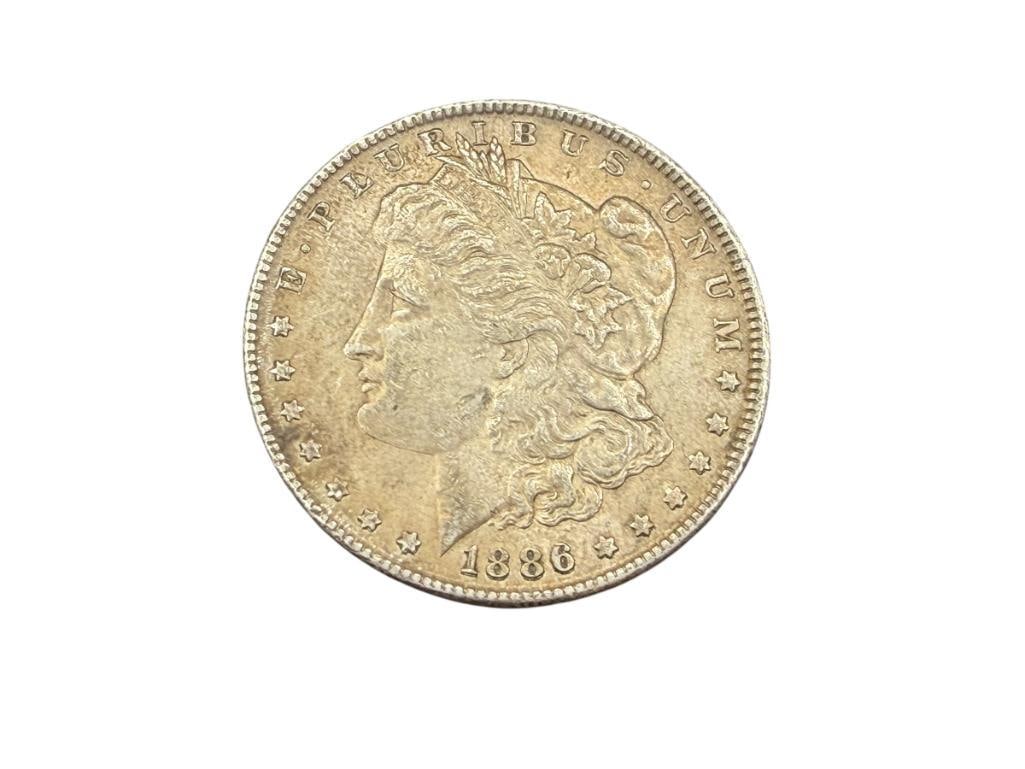 1886 U.S. MORGAN SILVER DOLLAR (1 of 6)