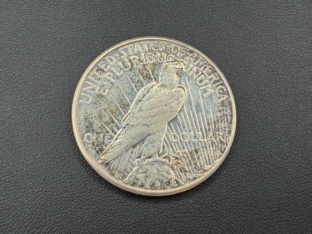 1925-S U.S. PEACE SILVER DOLLAR - 4
