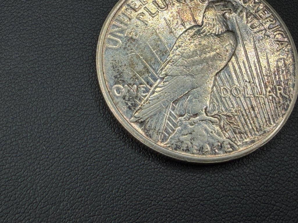 1925-S U.S. PEACE SILVER DOLLAR - 6