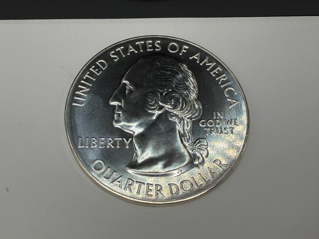 FIVE TROY OUNCE .999 FINE SILVER 2016 KENTUCKY STATEHOOD QUARTER DESIGN ROUND - 5