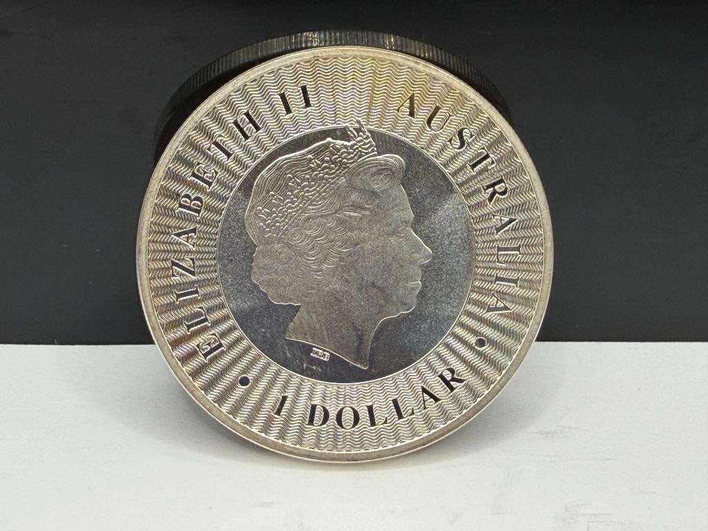 2016 AUSTRAILIAN KANGAROO .999 FINE SILVER AUSTRAILAIN DOLLAR - 4