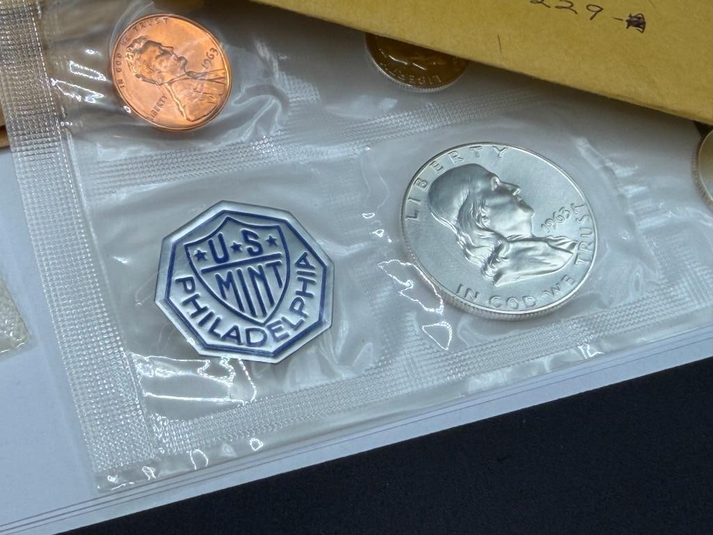 EIGHT U.S. MINT PROOF SETS INCLUDING TWO 1961, TWO 1962, TWO 1963, AND TWO 1964 - 14