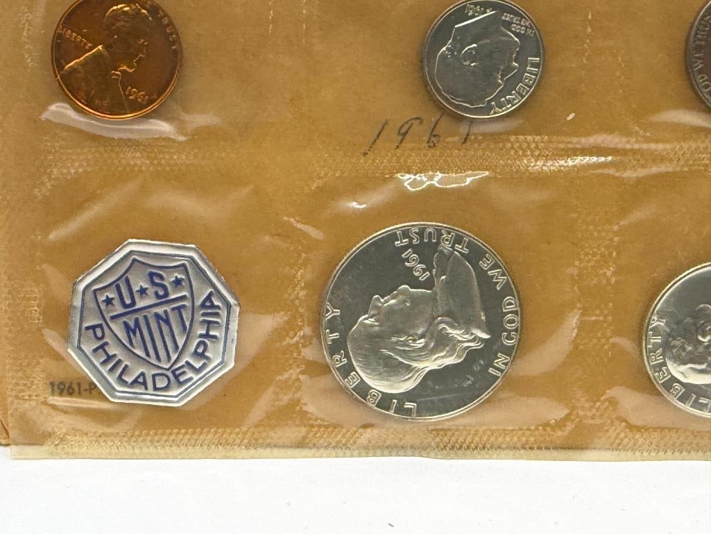 EIGHT U.S. MINT PROOF SETS INCLUDING TWO 1961, TWO 1962, TWO 1963, AND TWO 1964 - 2
