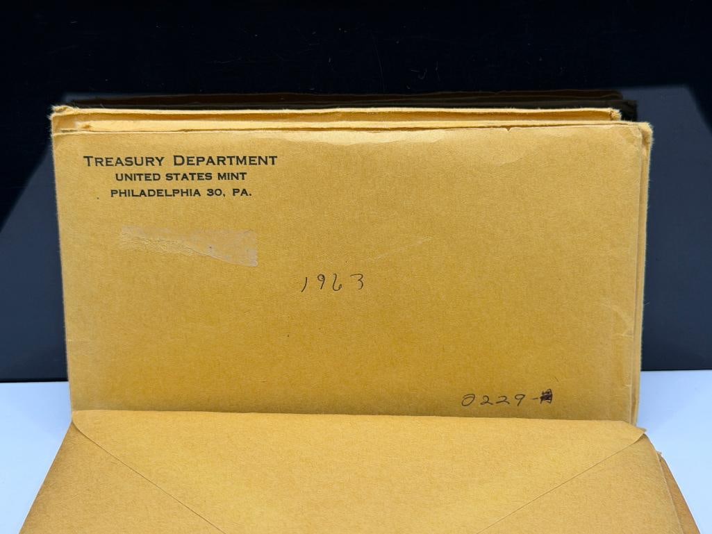 EIGHT U.S. MINT PROOF SETS INCLUDING TWO 1961, TWO 1962, TWO 1963, AND TWO 1964 - 7