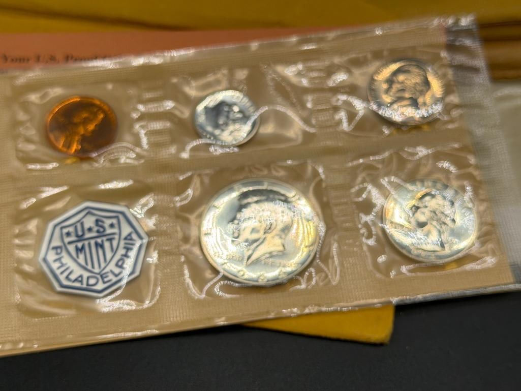 EIGHT U.S. MINT PROOF SETS INCLUDING TWO 1961, TWO 1962, TWO 1963, AND TWO 1964 - 8