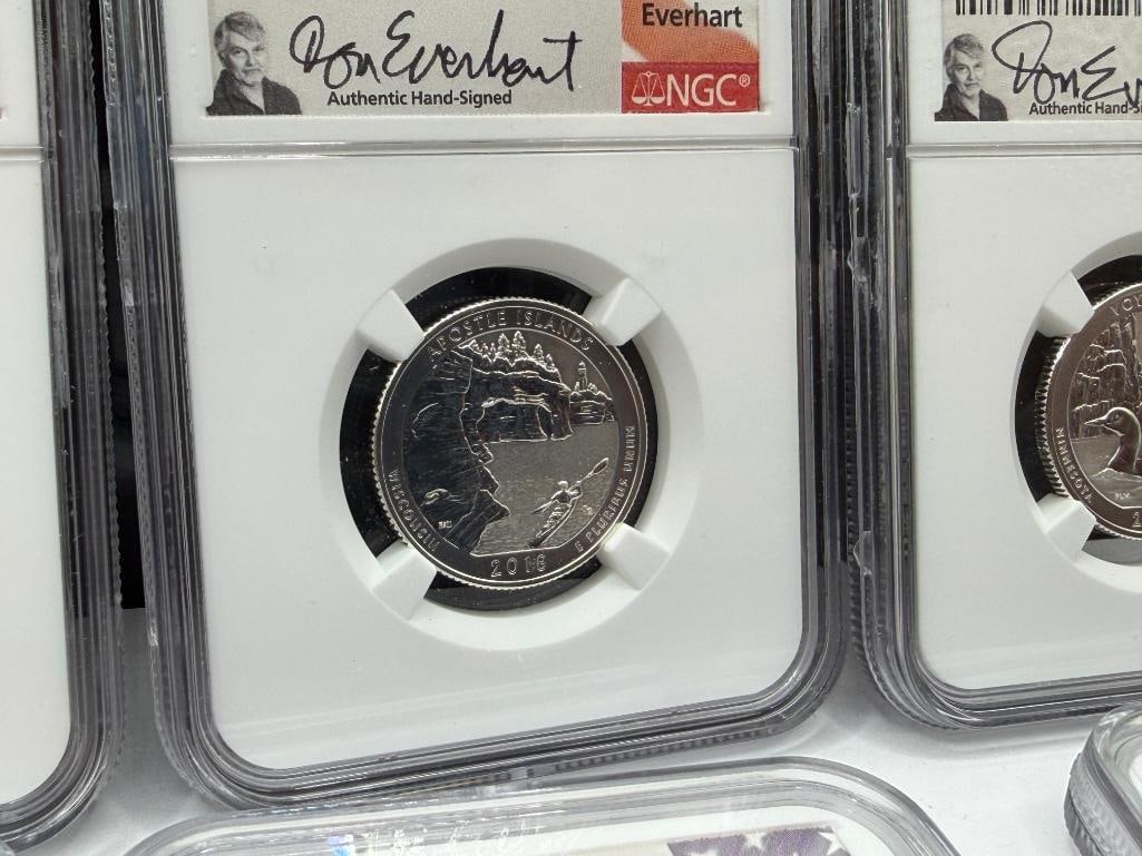 NATIONWIDE COIN & BULLION RESERVE COIN SET INCLUDING 2018-S SILVER REVERSE PROOF SET - 11