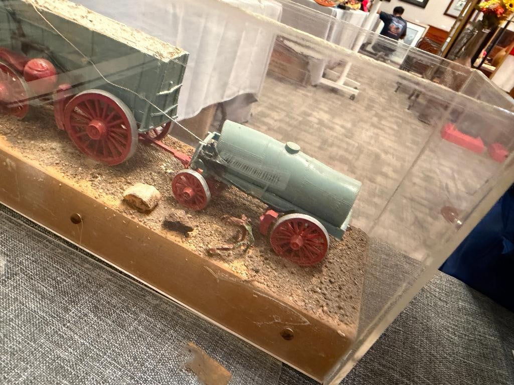 20TH CENTURY VINTAGE PLASTIC KIT MODEL OF A 20 MULE PULL TEAM - 12
