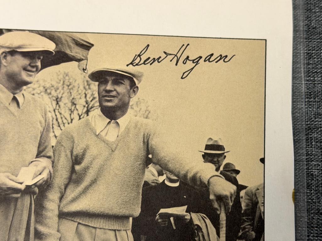 BEN HOGAN ICONIC GOLF PLAYER AUTOGRAPHED MAGAZINE PAGE WITH BYRON NELSON CIRCA 1940'S - 4