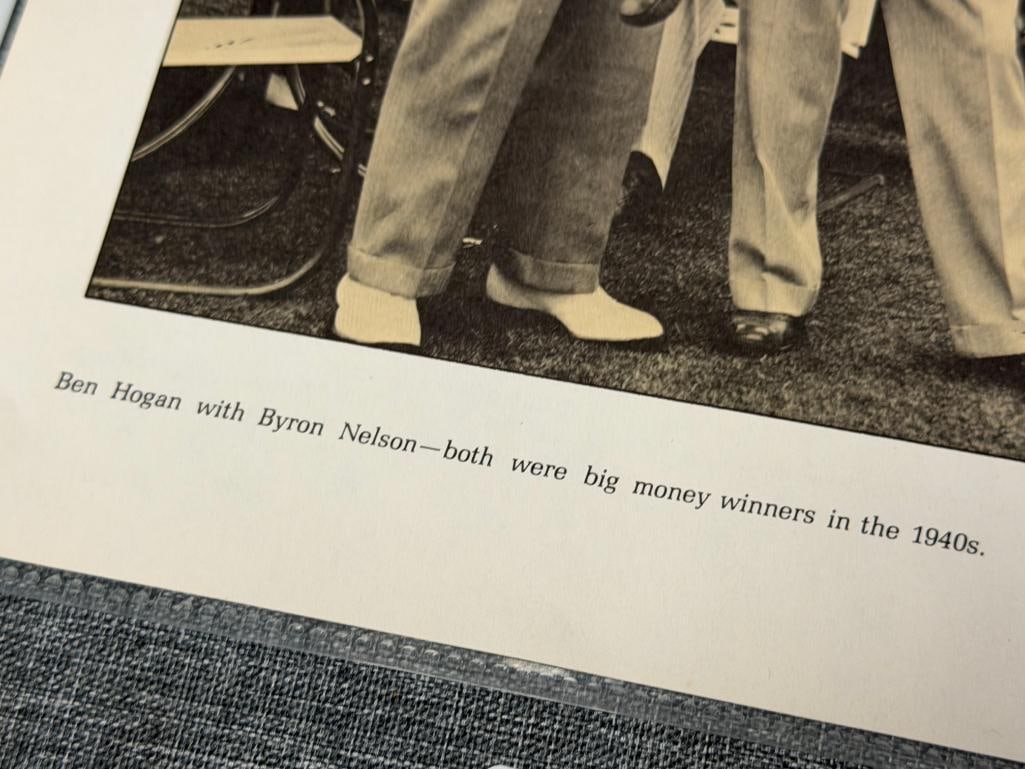BEN HOGAN ICONIC GOLF PLAYER AUTOGRAPHED MAGAZINE PAGE WITH BYRON NELSON CIRCA 1940'S - 5