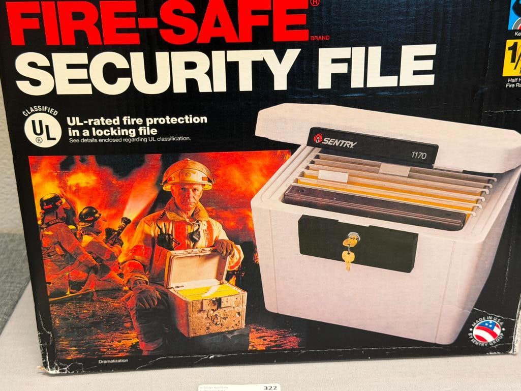 SENTRY 1170 LETTER SIZE FIRE-SAFE SECURITY FILE NEW OLD STOCK - 2