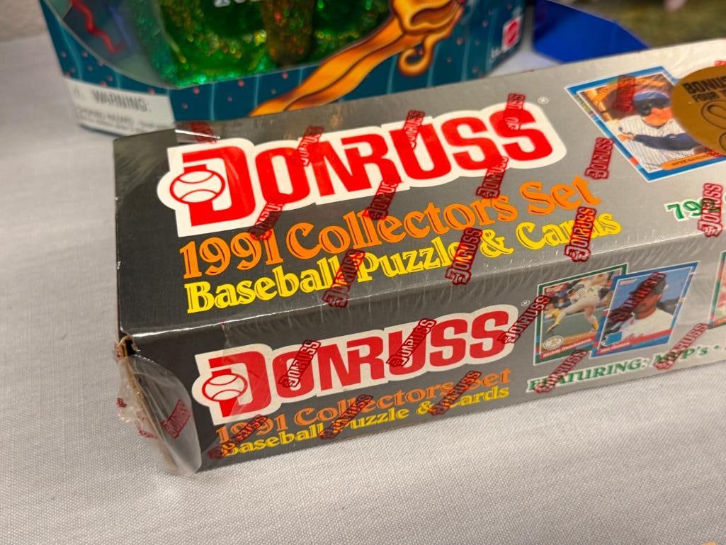 1991 DONRUSS COMPLETE BASEBALL CARD SET WITH PUZZLE AND CARDS FACTORY SEALED - 3