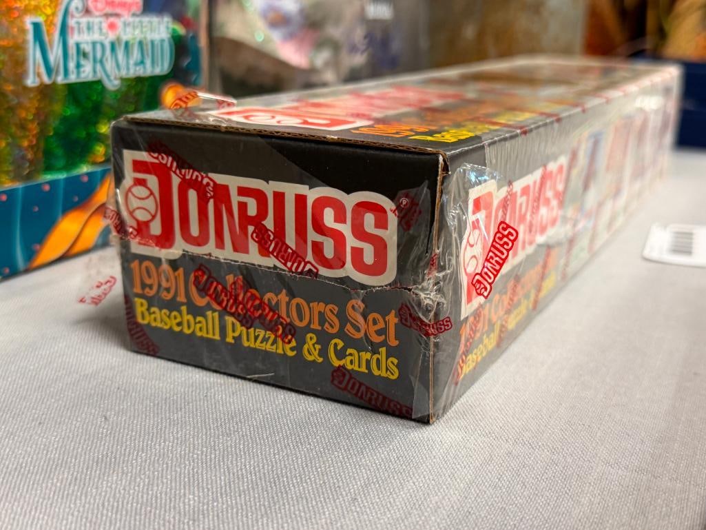 1991 DONRUSS COMPLETE BASEBALL CARD SET WITH PUZZLE AND CARDS FACTORY SEALED - 5