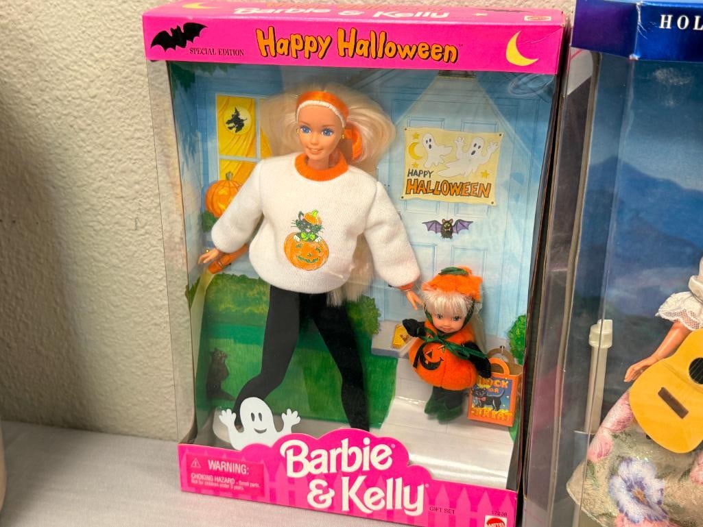 FOUR BARBIE DOLL ENSEMBLES 35TH ANNIVERSARY, HAPPY HALLOWEEN BARBIE & KELLY, THE LITTLE MERMAID - 14
