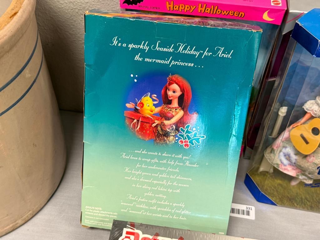 FOUR BARBIE DOLL ENSEMBLES 35TH ANNIVERSARY, HAPPY HALLOWEEN BARBIE & KELLY, THE LITTLE MERMAID - 17