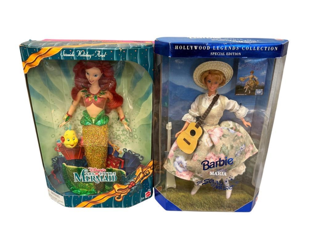FOUR BARBIE DOLL ENSEMBLES 35TH ANNIVERSARY, HAPPY HALLOWEEN BARBIE & KELLY, THE LITTLE MERMAID (1 of 18)