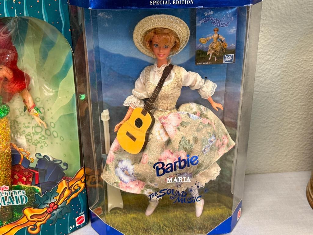 FOUR BARBIE DOLL ENSEMBLES 35TH ANNIVERSARY, HAPPY HALLOWEEN BARBIE & KELLY, THE LITTLE MERMAID - 2