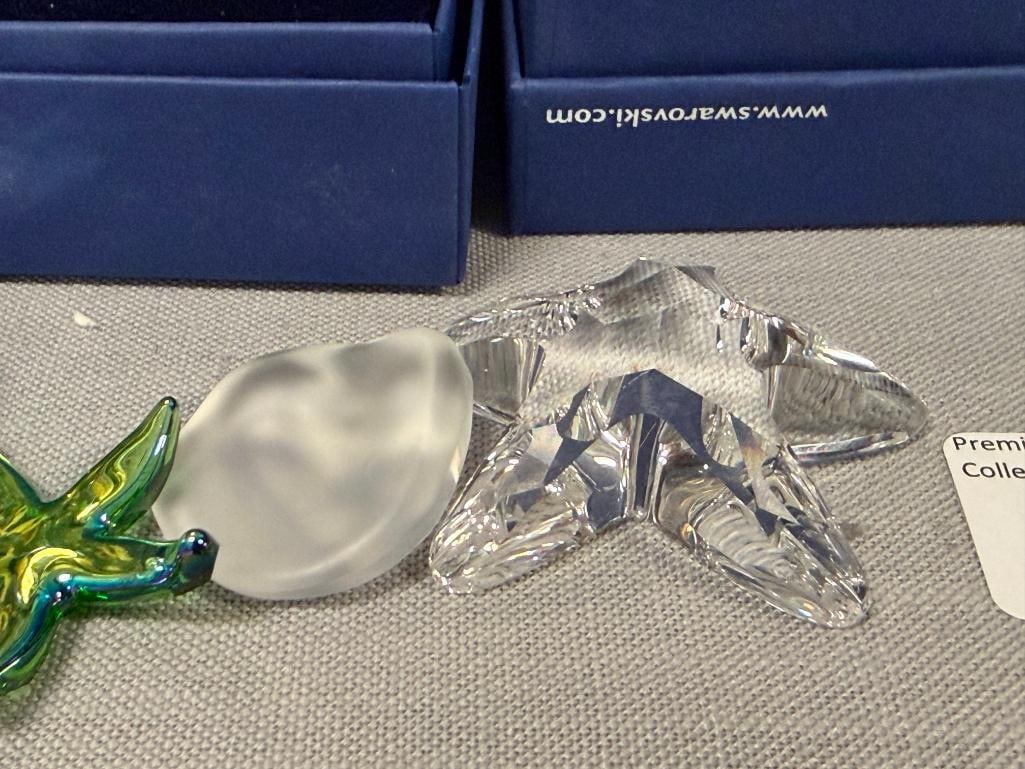 SWAROVSKI CRYSTAL MARINE FIGURINES STAR FISH, CLAM SHELL, SEA GLASS AND IRIDESCENT STAR FISH - 6