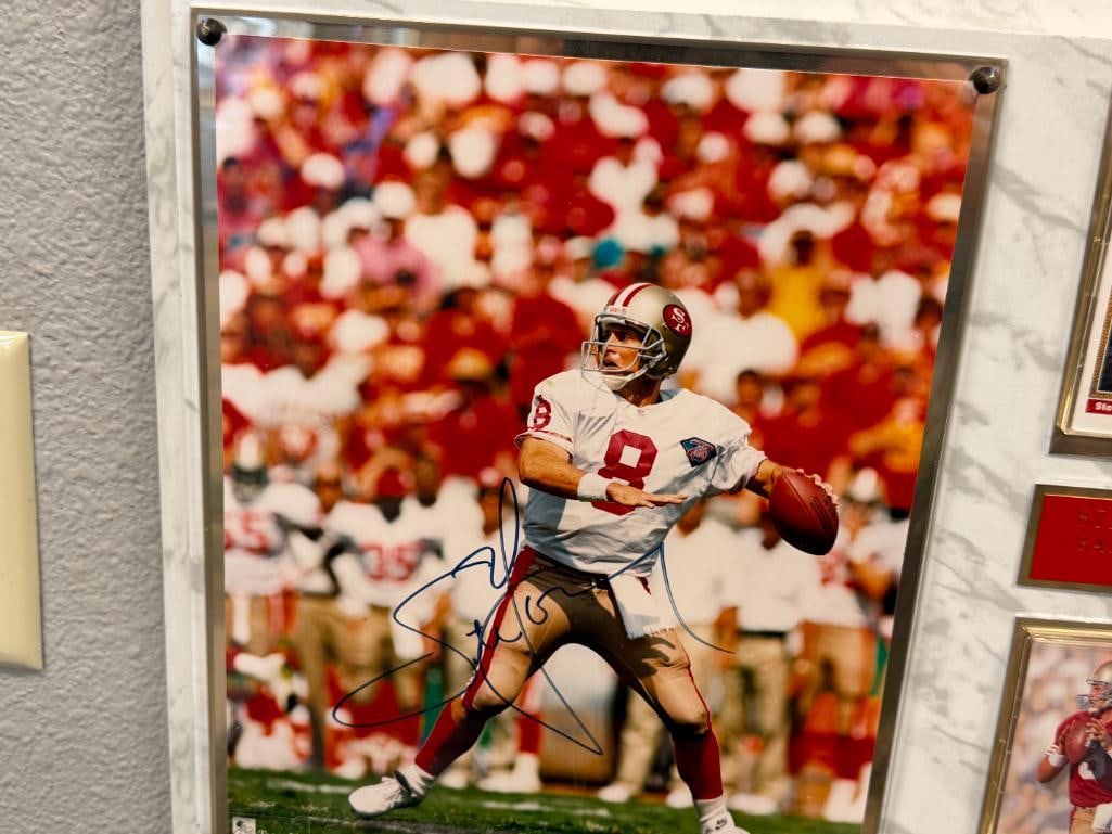STEVE YOUNG HALL OF FAMER AUTOGRAPHED PLAQUE - 2