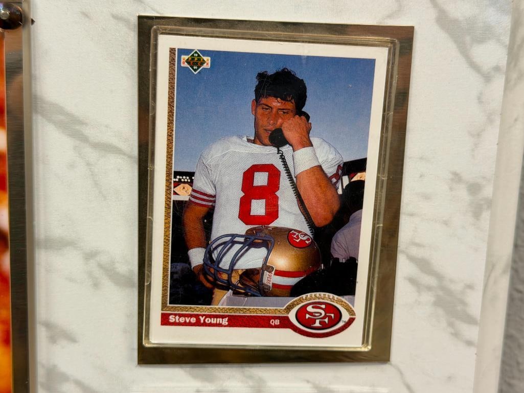STEVE YOUNG HALL OF FAMER AUTOGRAPHED PLAQUE - 6