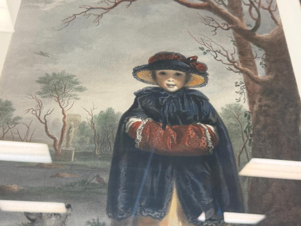 SIR JOSHUA REYNOLDS ENGLISH ARTIST PRINT LADY CAROLINE SCOTT AS WINTER - 3