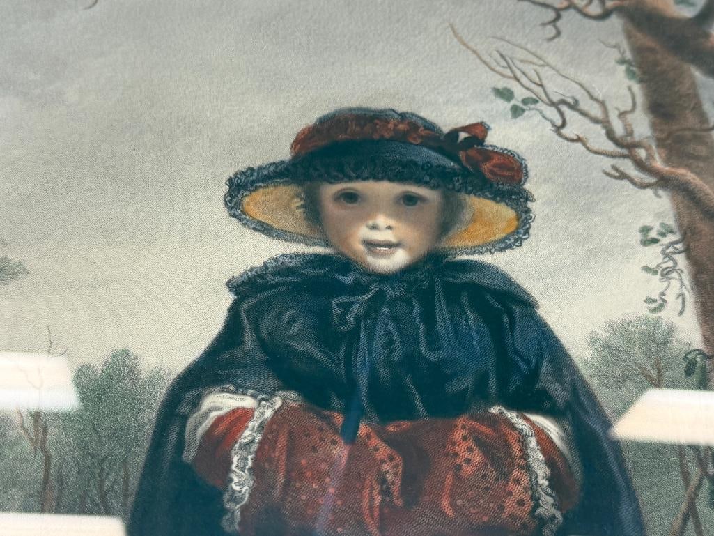 SIR JOSHUA REYNOLDS ENGLISH ARTIST PRINT LADY CAROLINE SCOTT AS WINTER - 4
