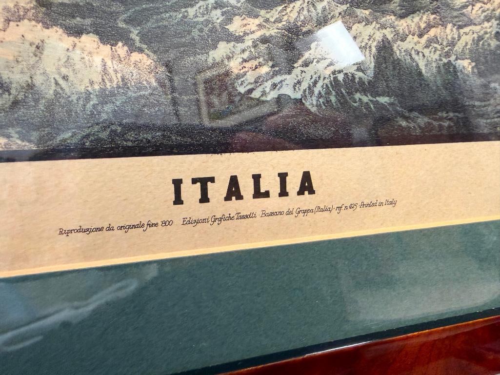 20TH CENTURY BIRDSEYE VIEW / PANORAMIC VIEW OF ITLAY PUBLISHED BY EDIZIONI GRAFICHE TASSOTTI - 4