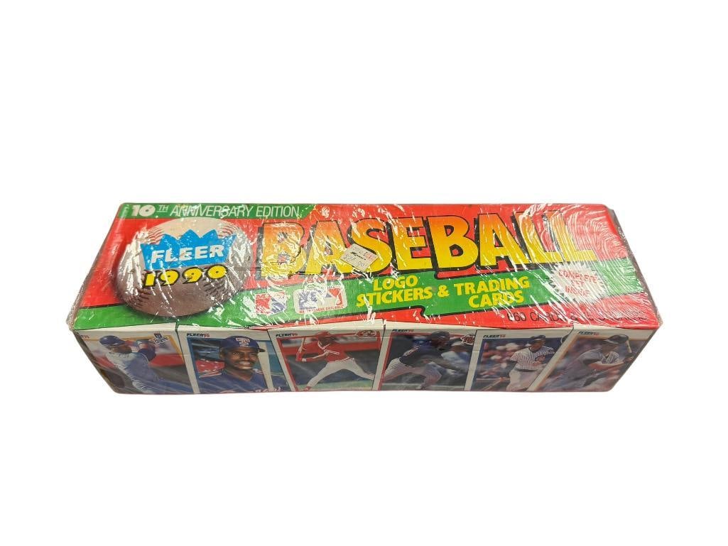 1990 FLEER COMPLETE BASEBALL CARD SET 10TH ANNIVERSARY FACTORY SEALED: 1990 10TH ANNIVERSARY BASEBALL SET SEALED 