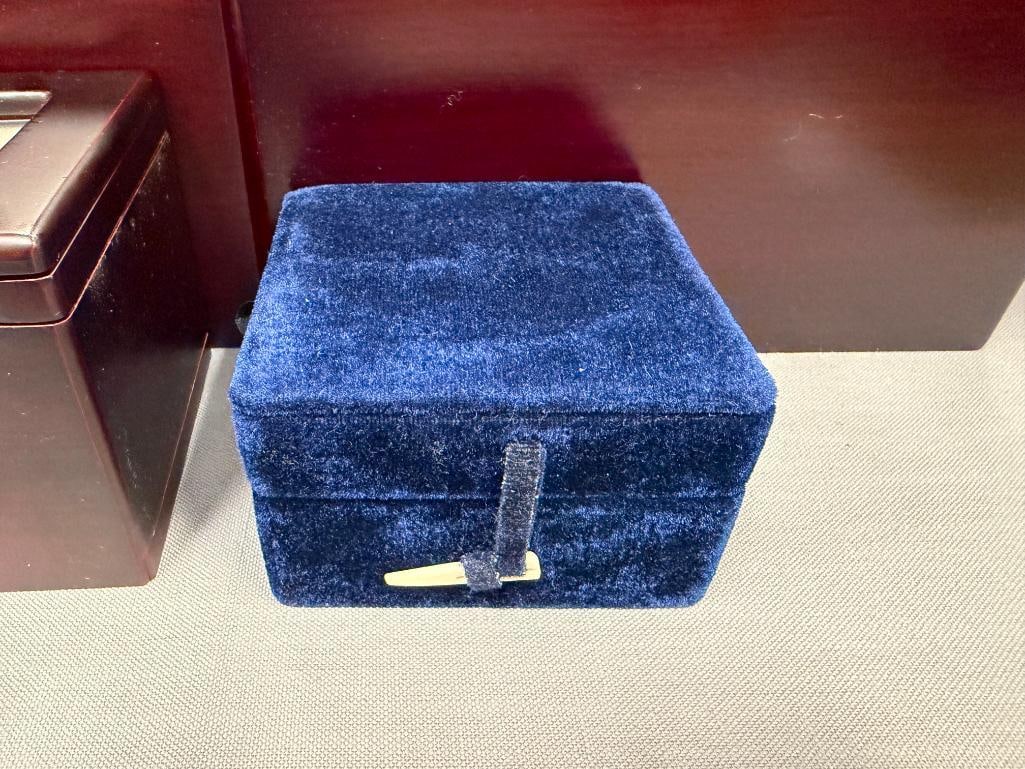 ELEGANT CHERRY FINISH CREMATION URN BOXES - 3