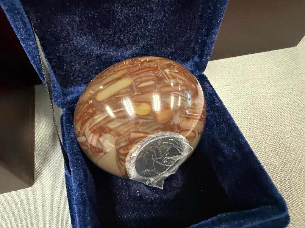 ELEGANT CHERRY FINISH CREMATION URN BOXES - 5