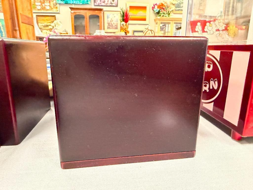 ELEGANT CHERRY FINISH CREMATION URN BOXES - 8