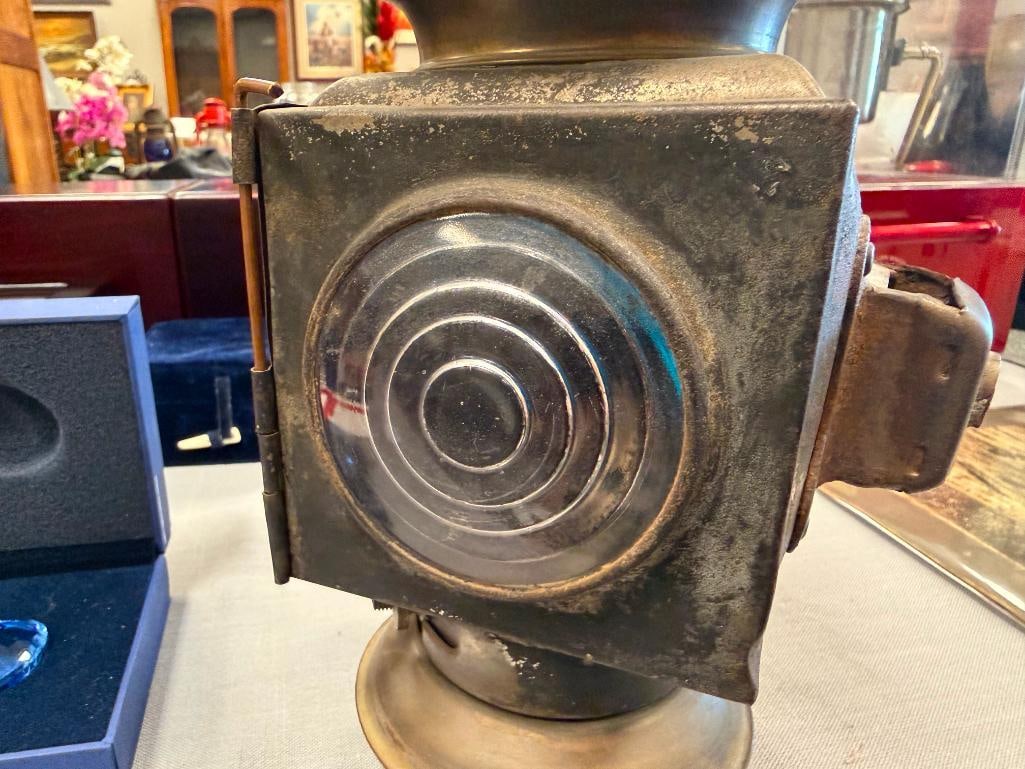 CIRCA 1910 FORD MODEL 115 REAR / SIDE KEROSENE LAMP MADE BY THE JNO. W. BROWNING MFG. CO. - 5