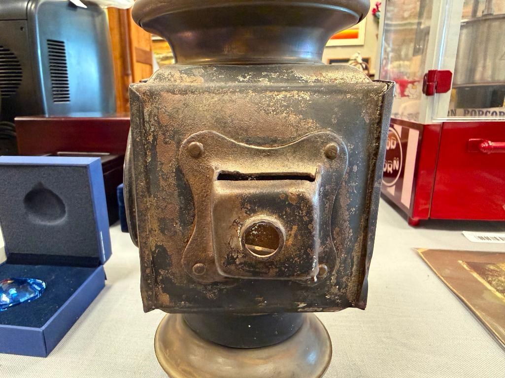 CIRCA 1910 FORD MODEL 115 REAR / SIDE KEROSENE LAMP MADE BY THE JNO. W. BROWNING MFG. CO. - 6