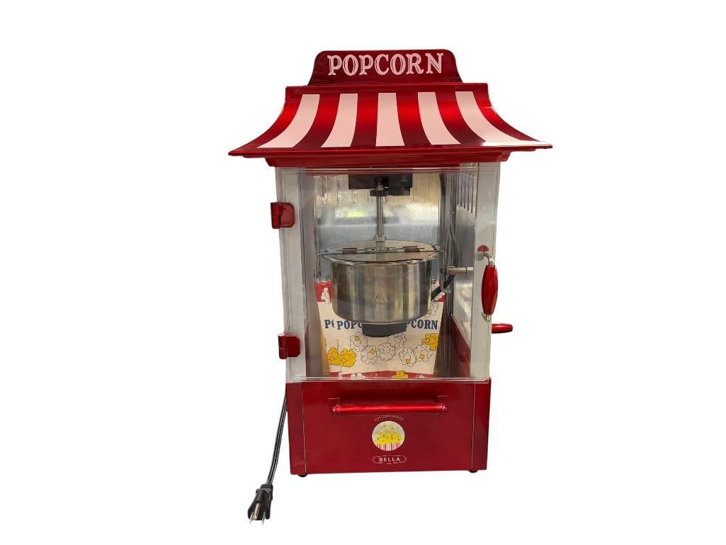 BELLA NOSTALGIC POPCORN MAKER / POPPER: TESTED + 19" H