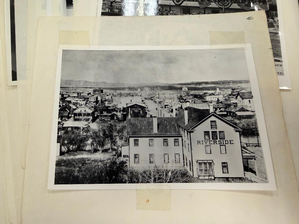 BLACK AND WHITE PHOTOGRAPHS AND NEGATIVES RELATING TO RENO, NV CASINOS, FIGURES, HORSE RACING, ETC. - 3