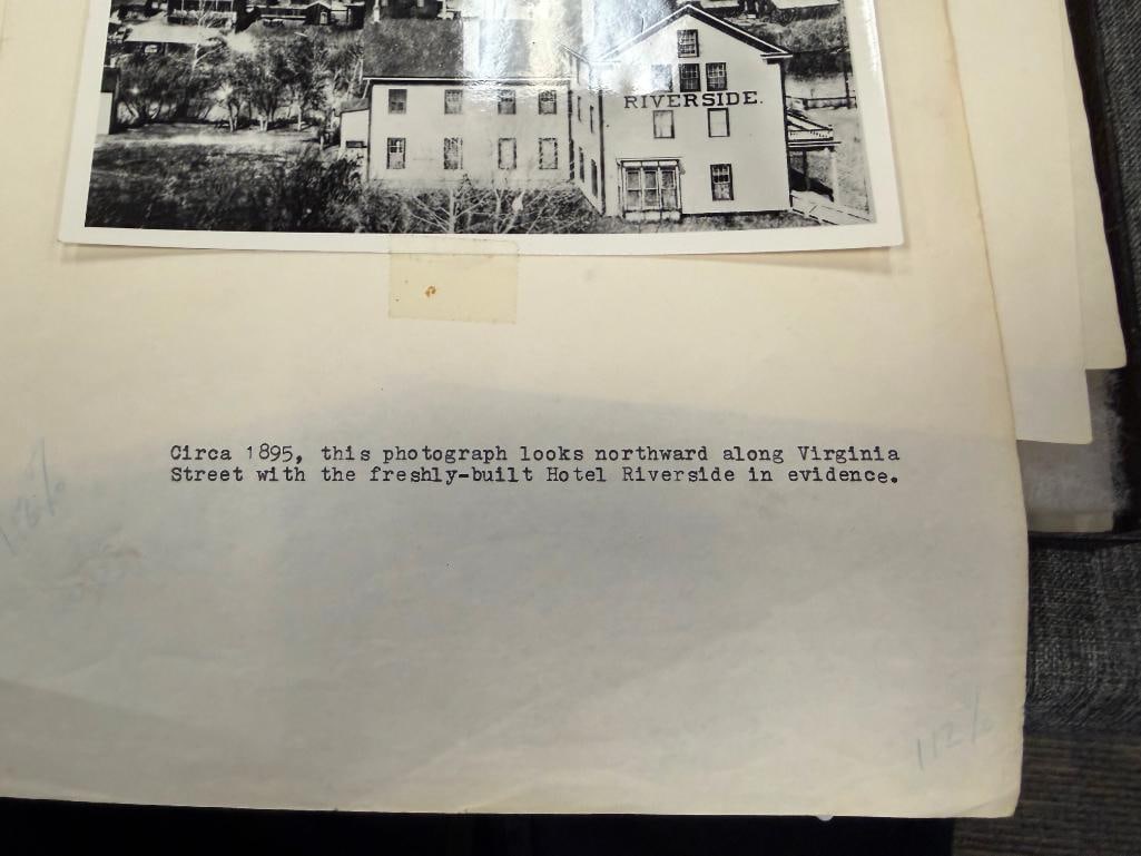 BLACK AND WHITE PHOTOGRAPHS AND NEGATIVES RELATING TO RENO, NV CASINOS, FIGURES, HORSE RACING, ETC. - 4