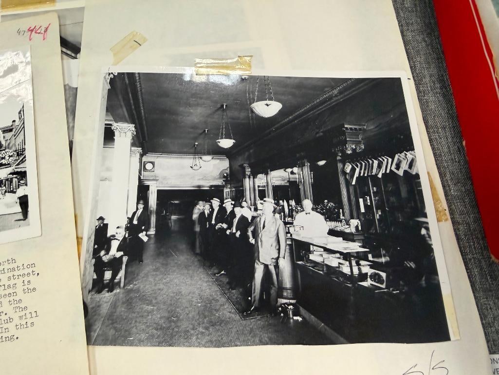 BLACK AND WHITE PHOTOGRAPHS AND NEGATIVES RELATING TO RENO, NV CASINOS, FIGURES, HORSE RACING, ETC. - 7